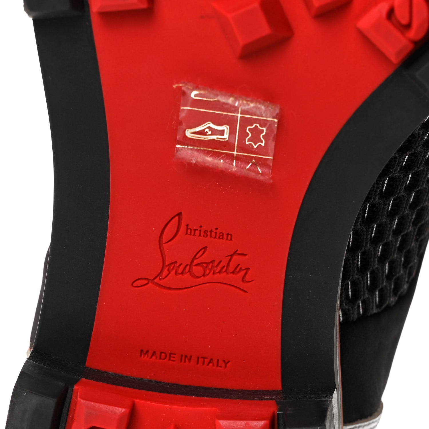 Christian Louboutin Calfskin Neoprene Lurex Studded Mens Luis Cap Toe Derby Oxfords 41 Black Silver 6 of 7