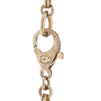 Chanel Pearl CC Long Necklace Light Gold 5 of 6