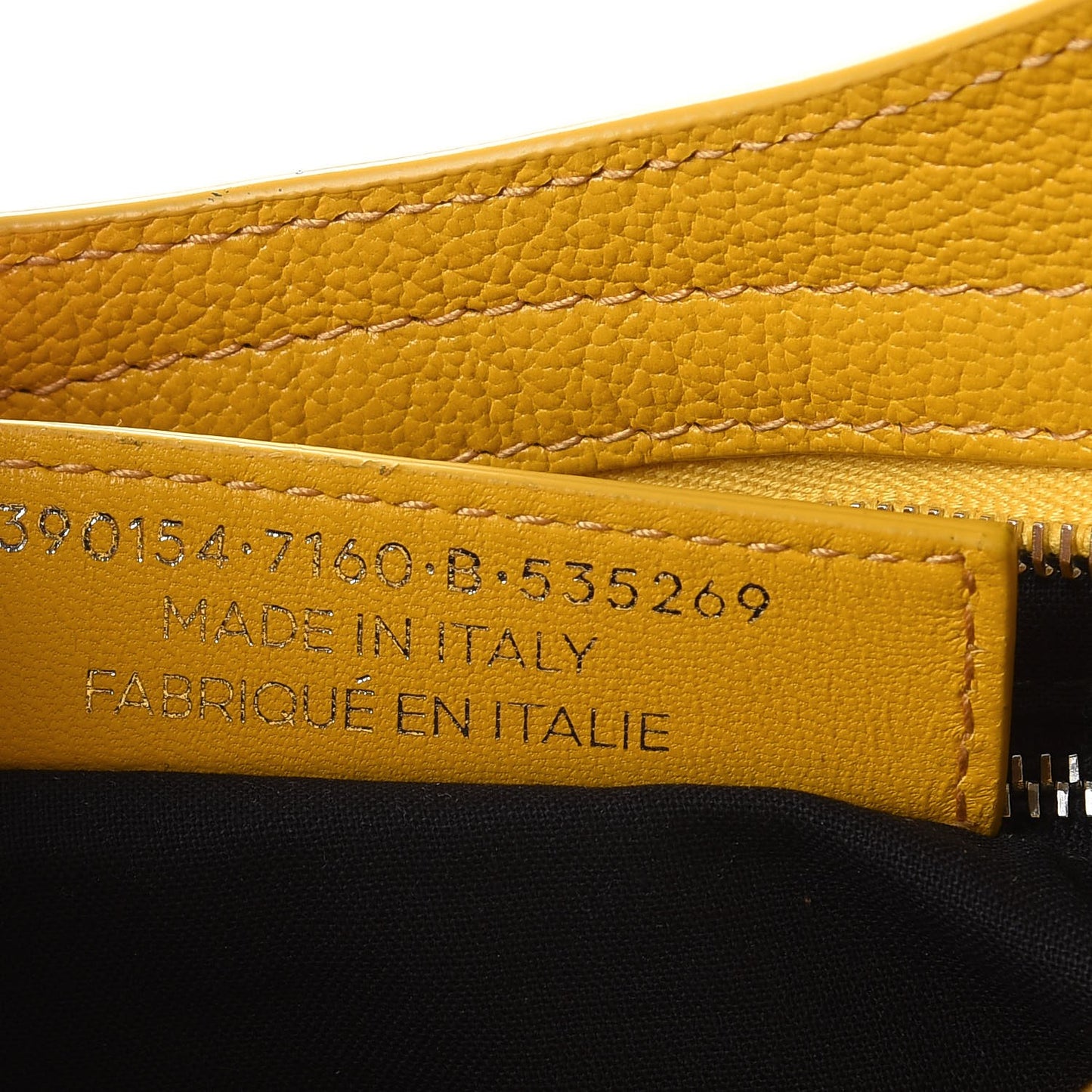 Chevre Silver Metallic Edge Hardware City Jaune Epi