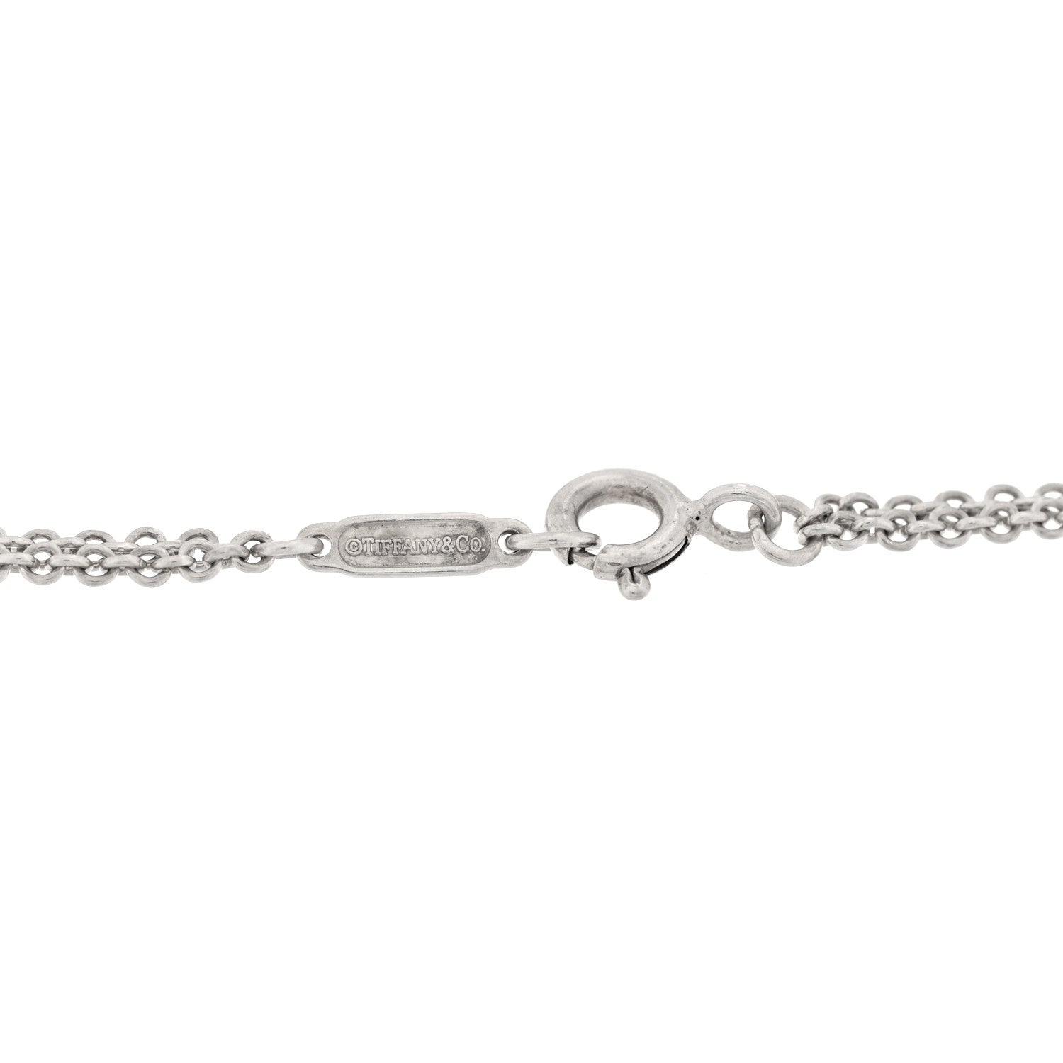 Tiffany Sterling Silver Infinity Double Chain Bracelet 3 of 3