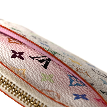 Louis Vuitton Monogram Multicolor Key Pouch White Litchi 9 of 10