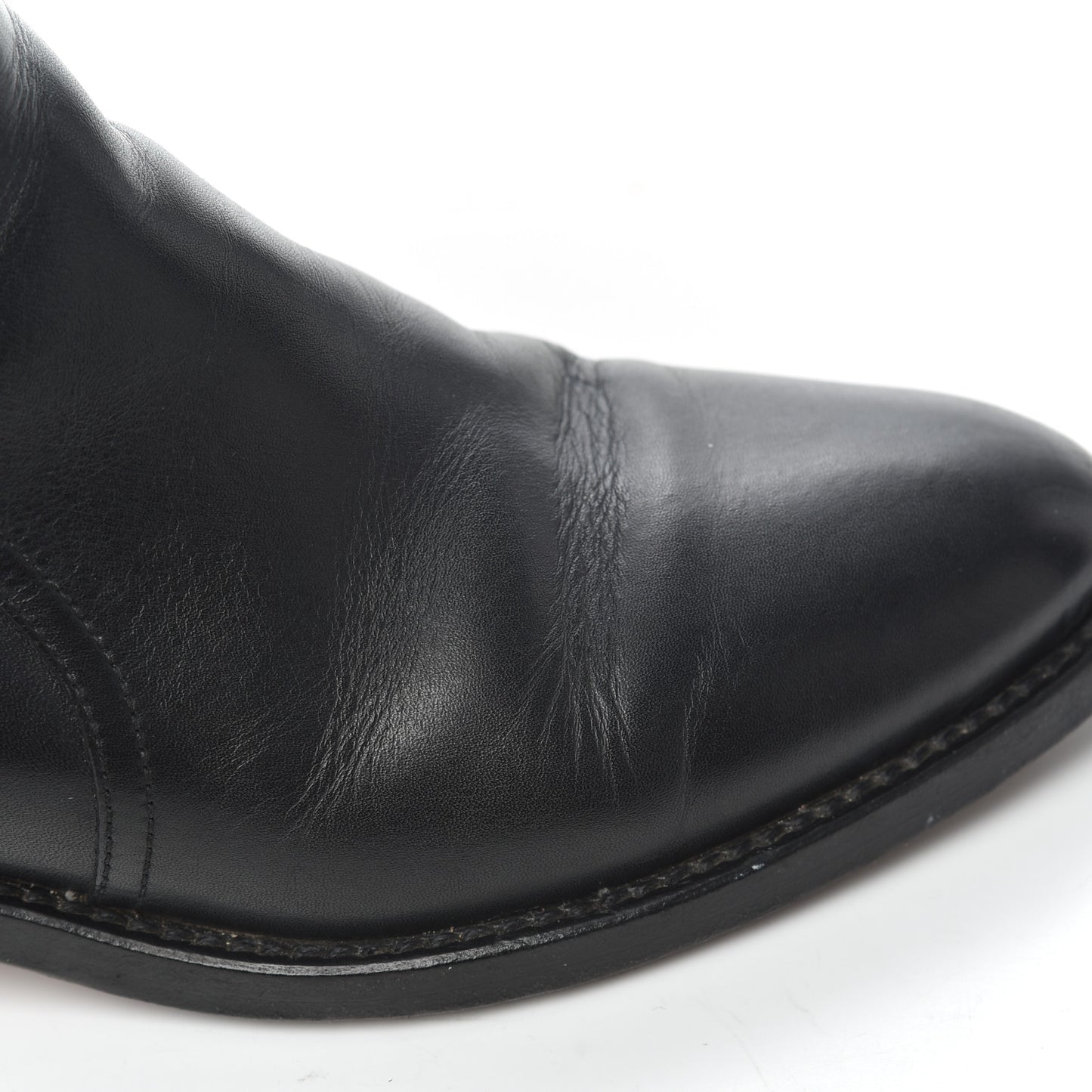 Calfskin Paris Dallas Zip Ankle Boots 36 Black
