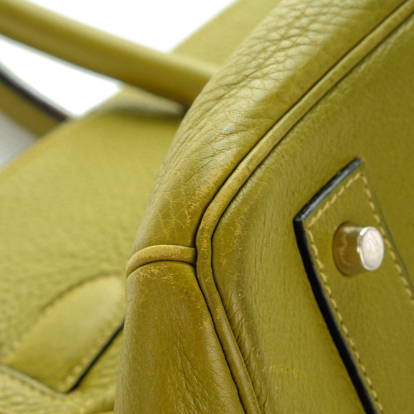 Taurillon Clemence JPG Birkin 42 Chartreuse