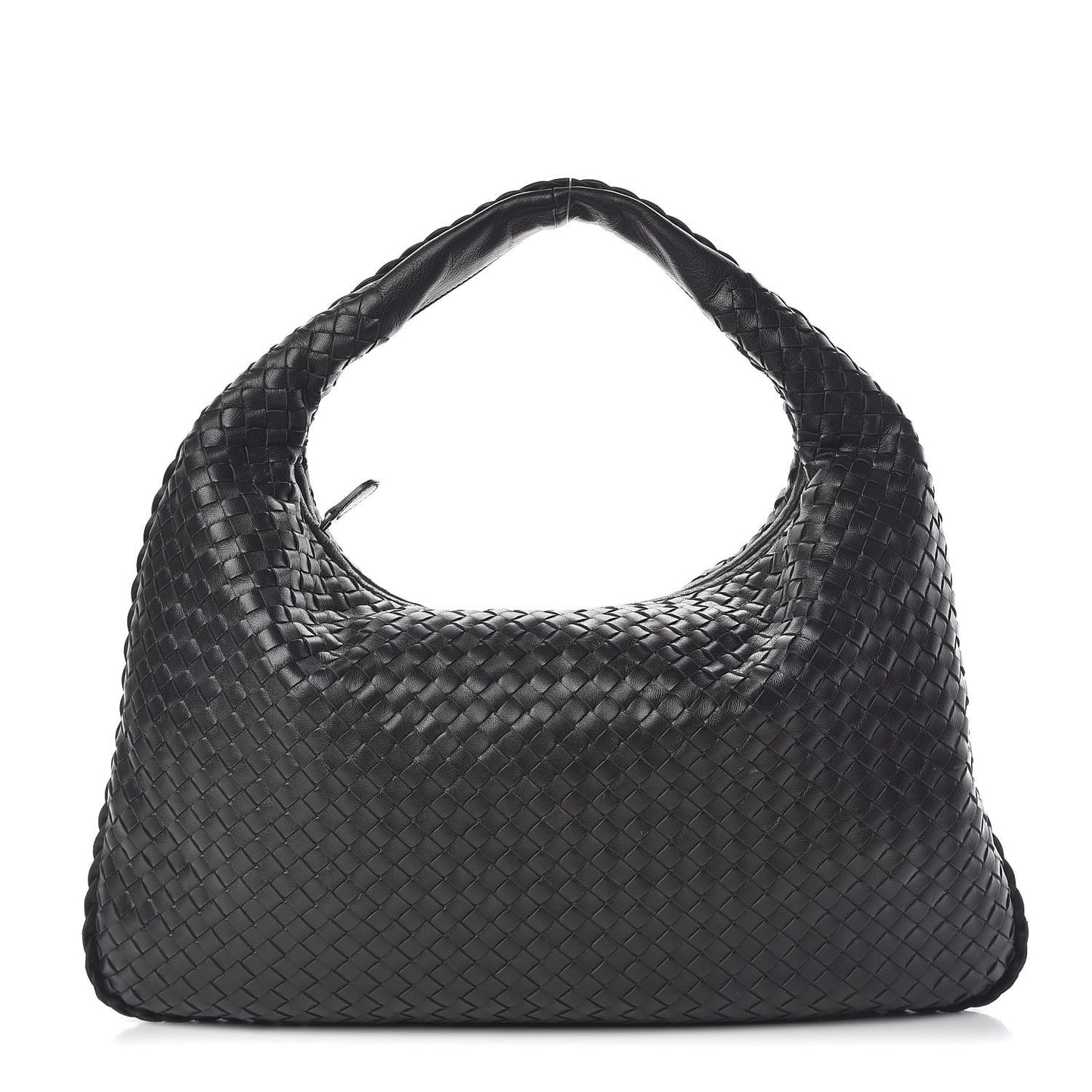 Nappa Intrecciato Large Veneta Hobo Black
