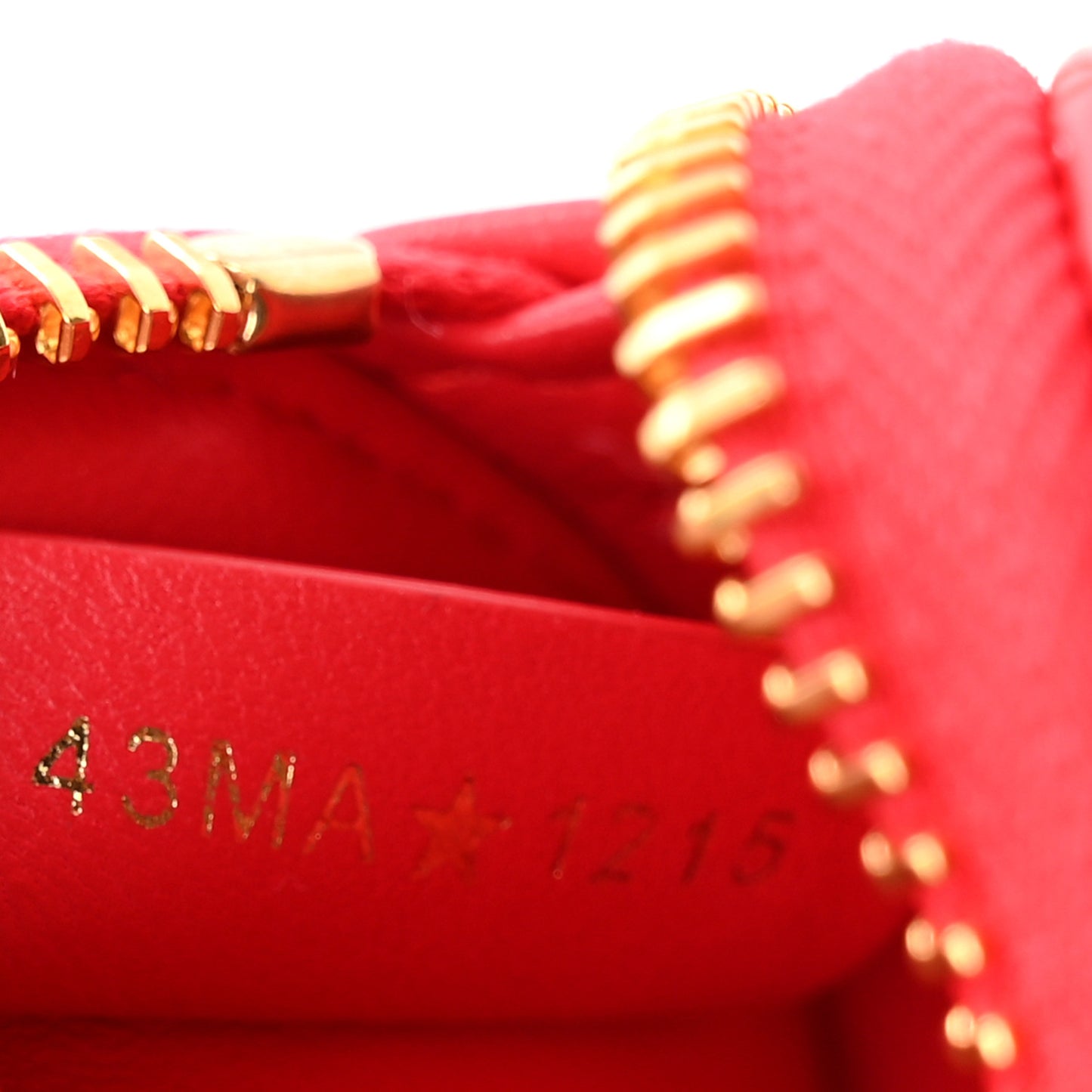 Lambskin Cannage Dioramour Caro Heart Coin Purse Bag Charm Red