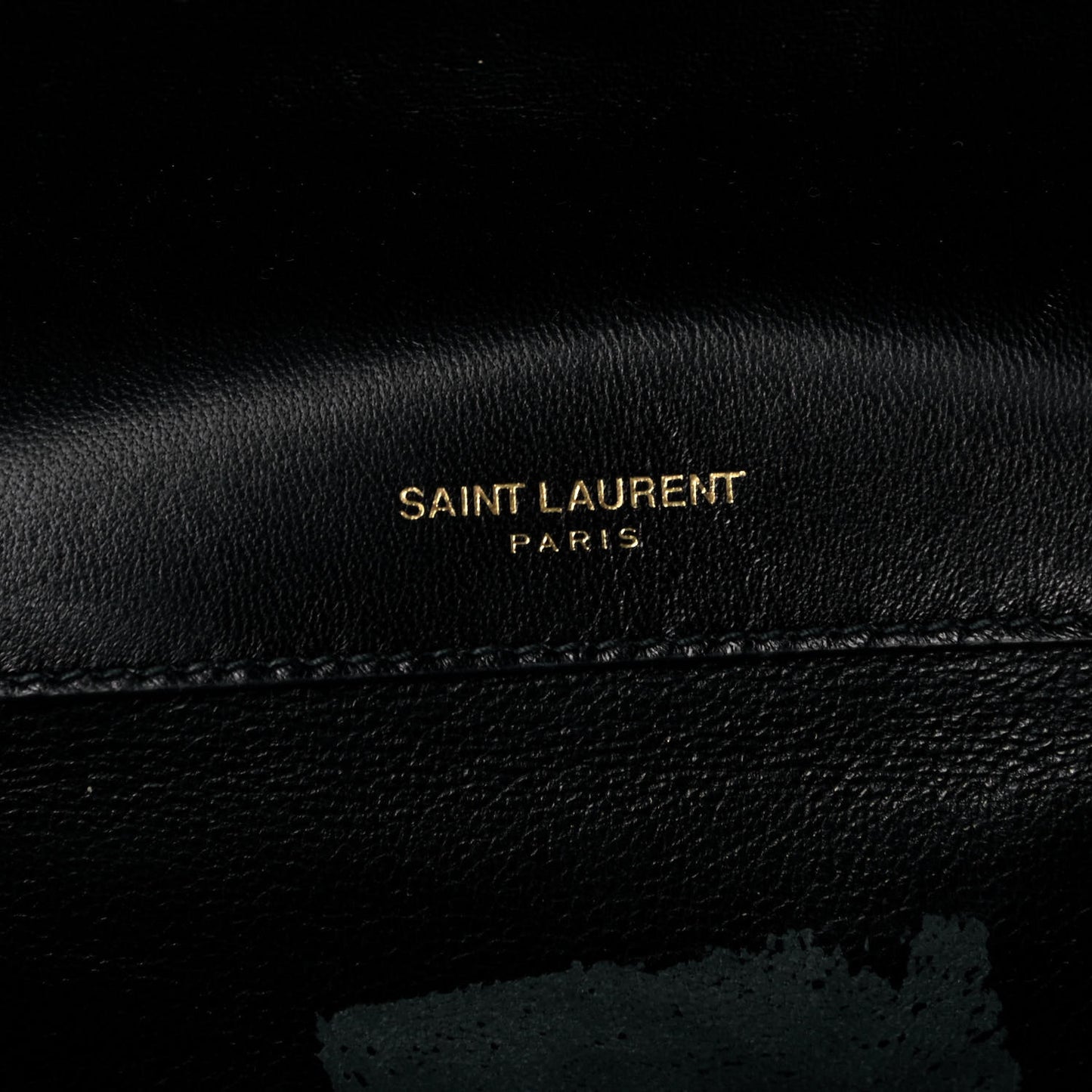 Patent Matelasse Monogram Large Vicky Chain Bag Black
