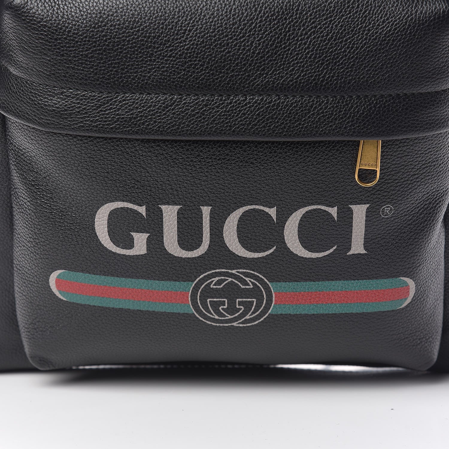Gucci Calfskin Logo Day Backpack Black 10 of 11