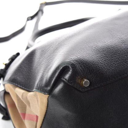 Burberry Smooth Calfskin Medium Banner Tote Black 14 of 19