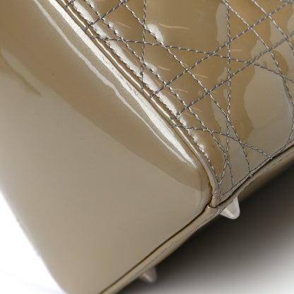 Christian Dior Patent Cannage Medium Lady Dior Beige 8 of 12
