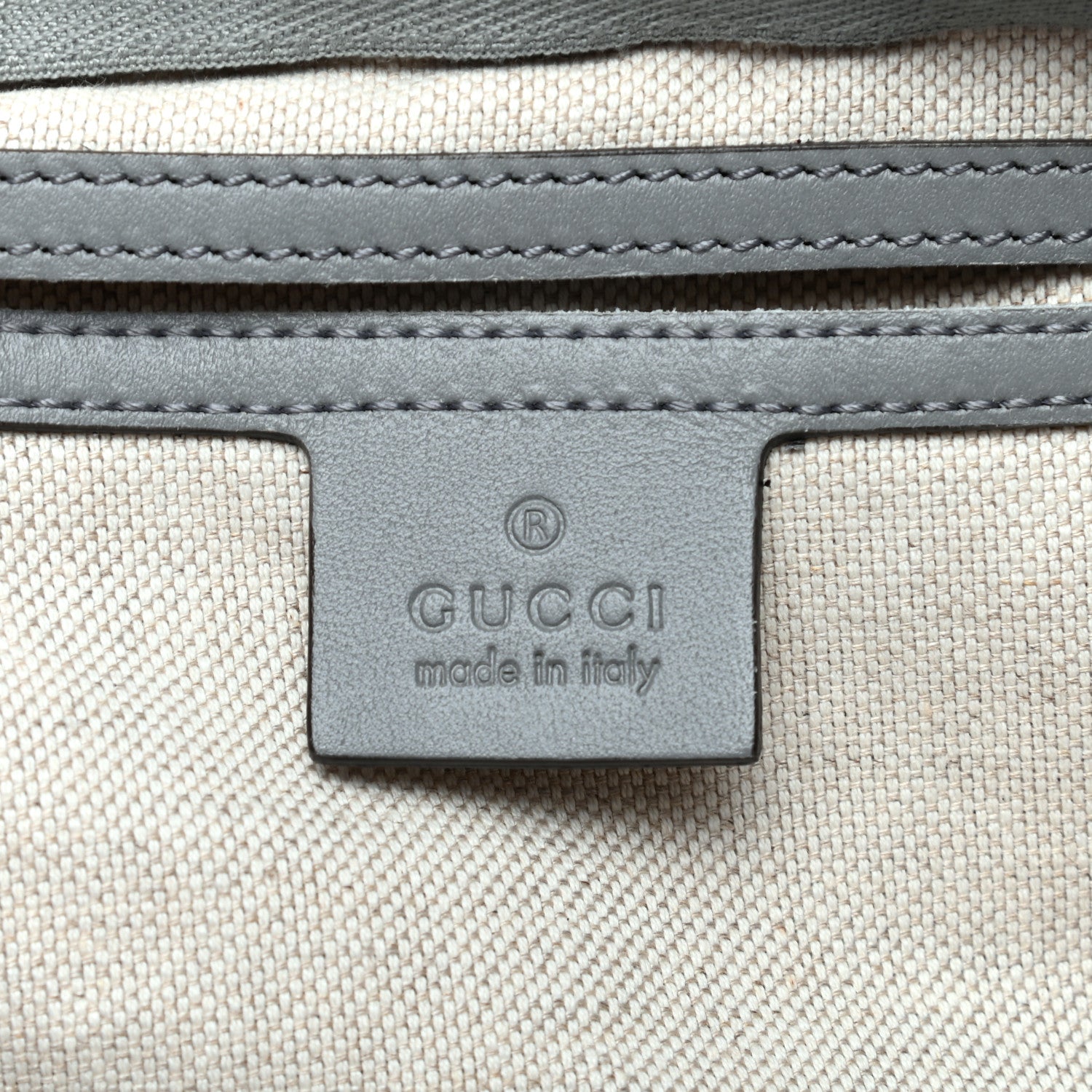 Gucci GG Plus Monogram Large Carry On Duffle Bag Ecru Grigio 5 of 14