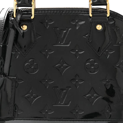 Louis Vuitton Vernis Alma BB Noir Magnetique 8 of 10