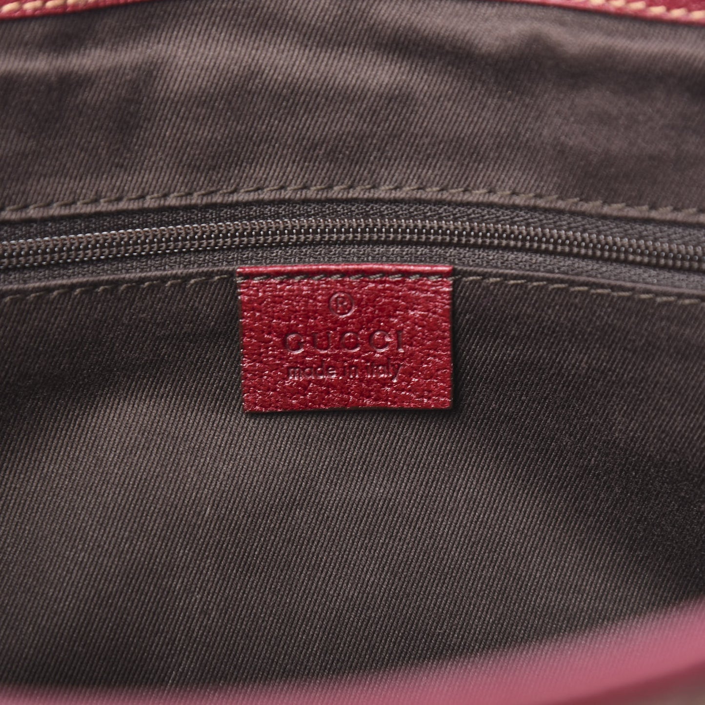 Monogram Medium Tote Red