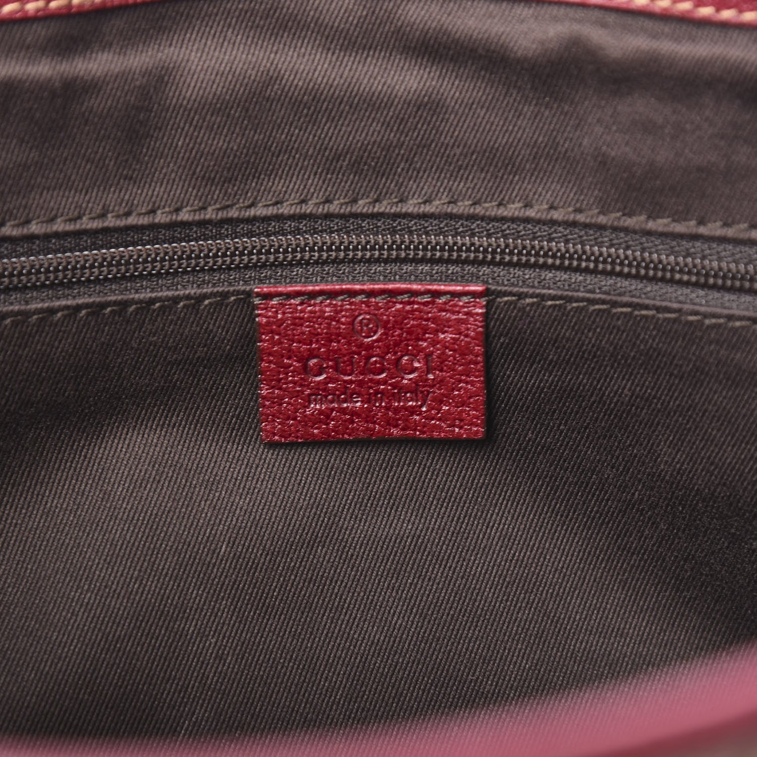Gucci Monogram Medium Tote Red 5 of 9