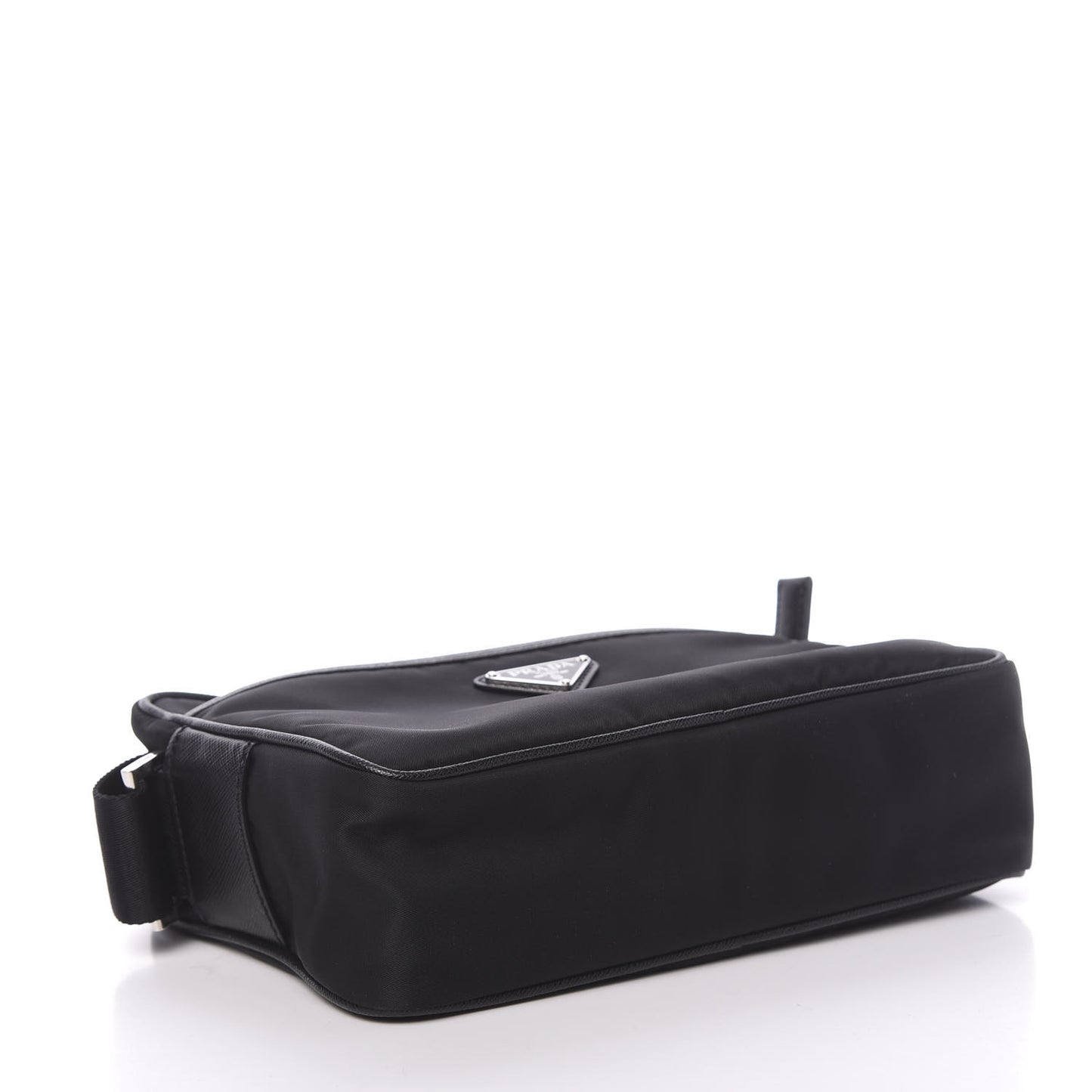 Nylon Tessuto Messenger Bag Black