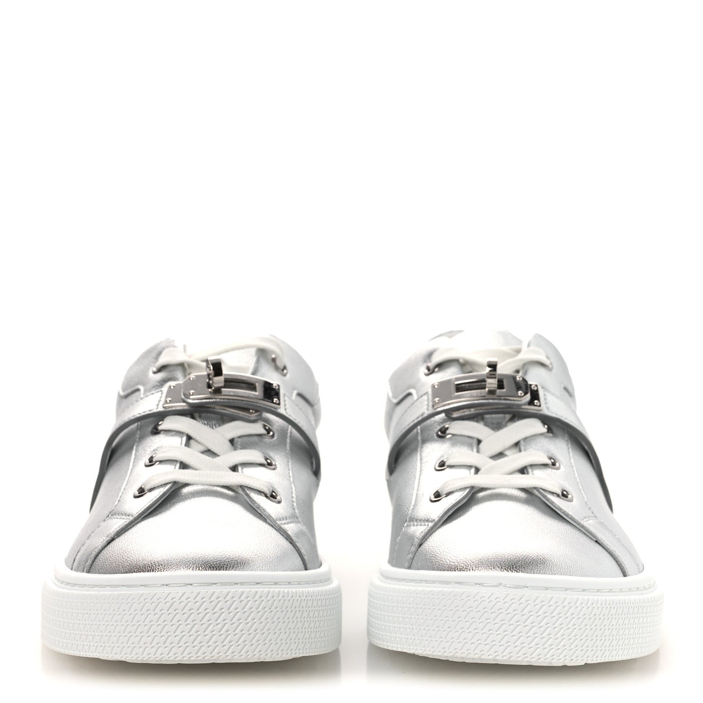 Calfskin Day Sneakers 39.5 Gris Argente