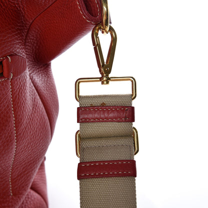 Prada Vitello Daino Shoulder Bag Fuoco 13 of 14