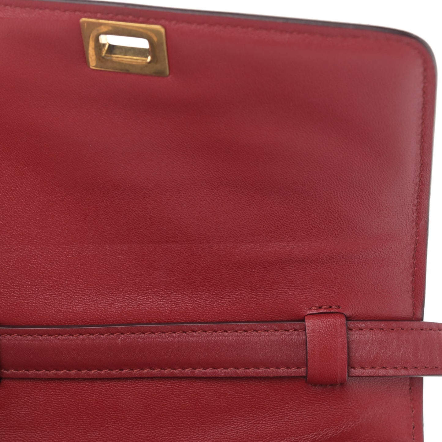 Box Calfskin Small Classic Box Flap Bag Red