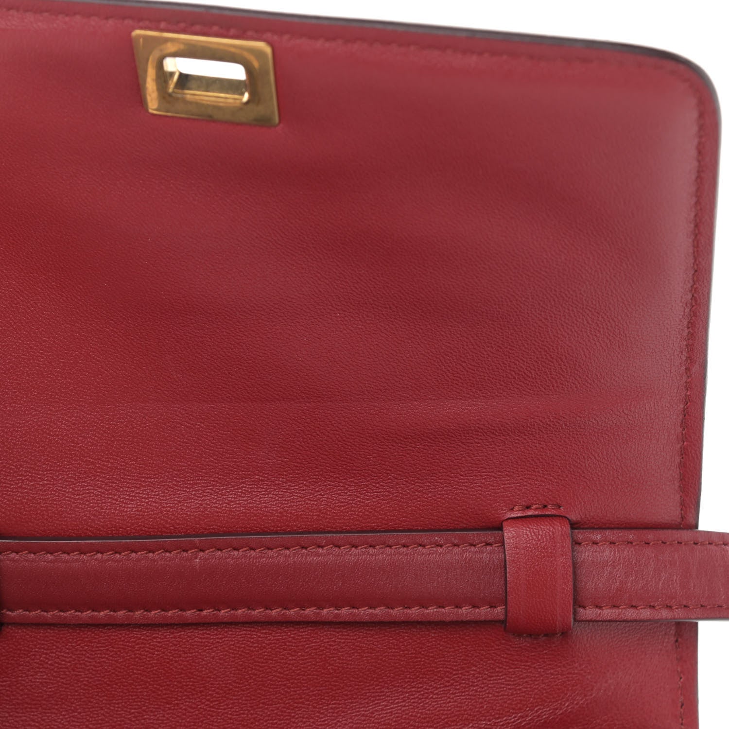 Celine Box Calfskin Small Classic Box Flap Bag Red 11 of 16