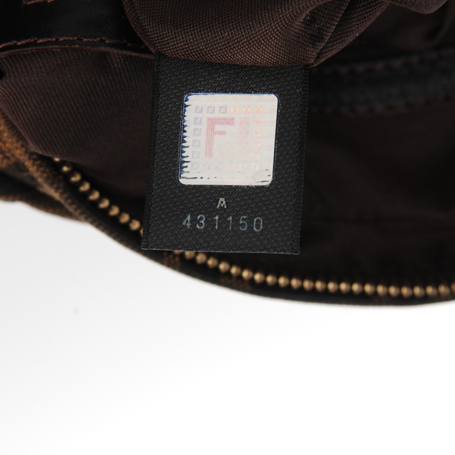 Zucca Small Chef Chain Hobo Tobacco