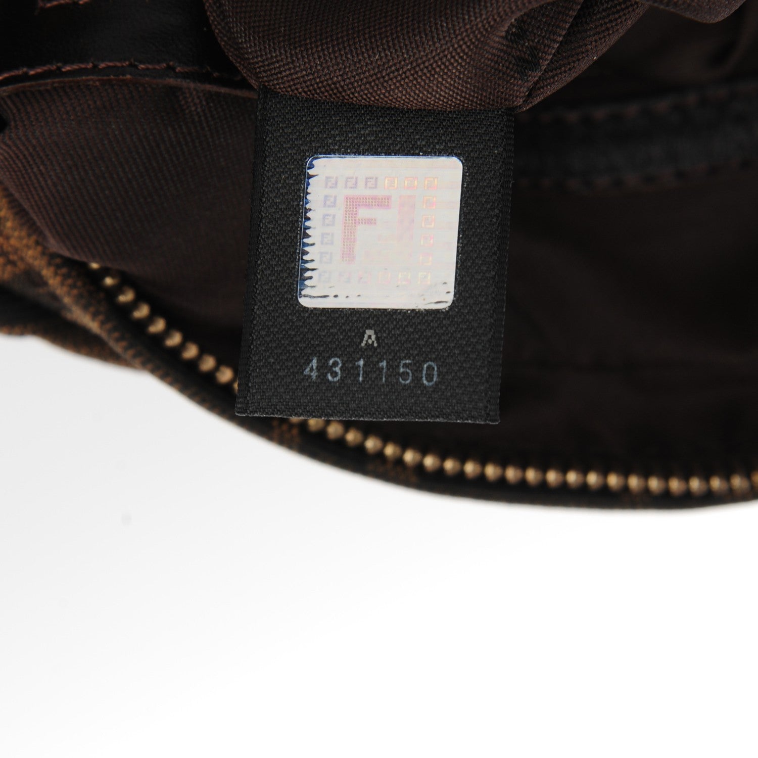 Fendi Zucca Small Chef Chain Hobo Tobacco 6 of 8