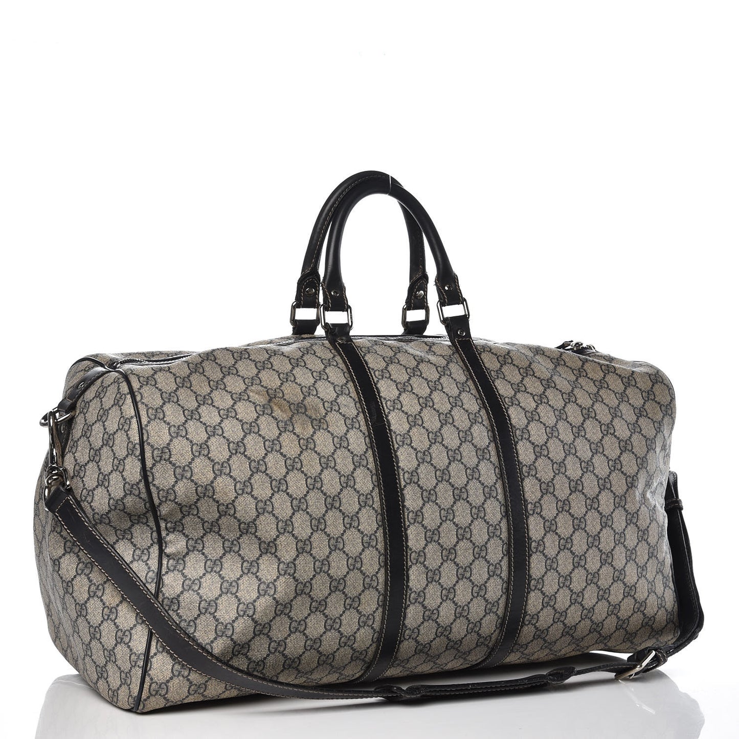 GG Plus Monogram Large Carry On Duffle Bag Navy