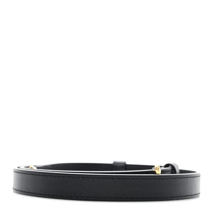 Louis Vuitton Calfskin 16mm Adjustable Shoulder Strap Black 2 of 3