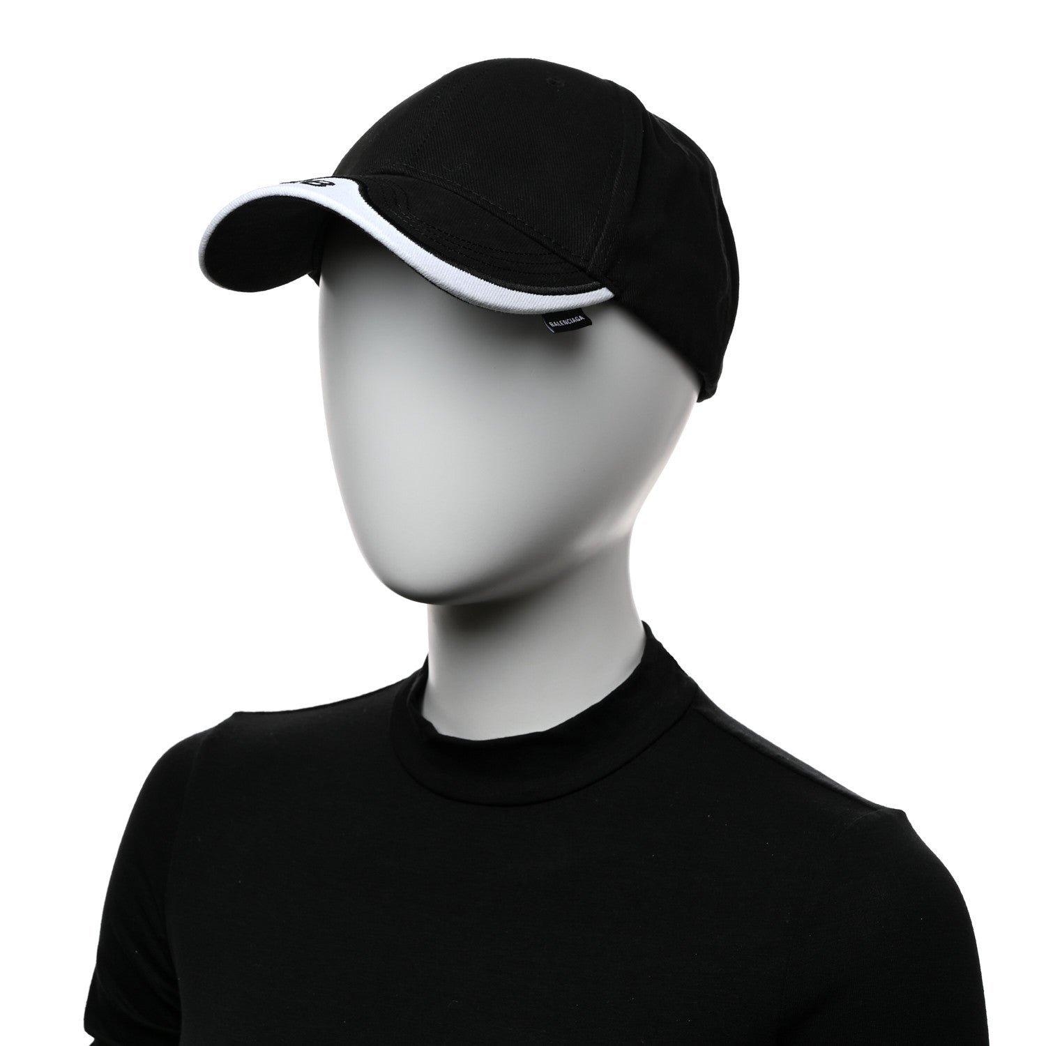 Balenciaga Cotton BB Mode Cap L Black White 2 of 10