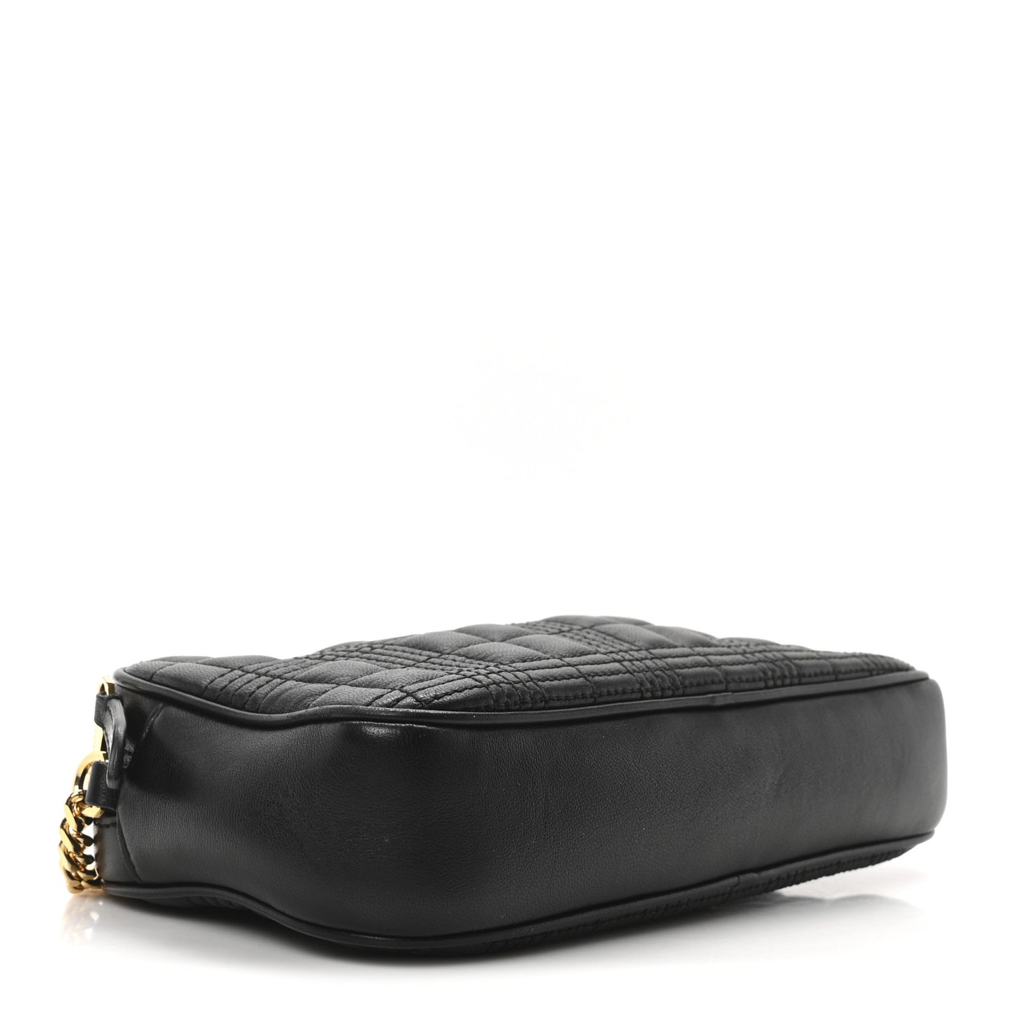 Lambskin Quilted Camera Bag Black