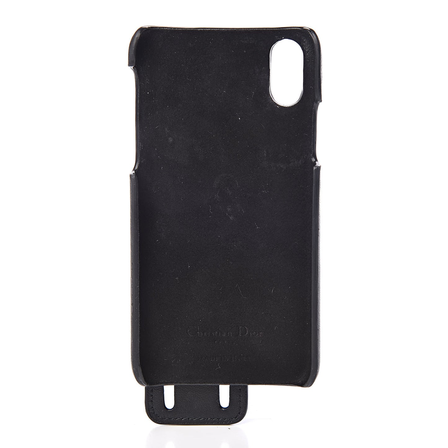 Calfskin Stripe iPhone X/XS Case Black