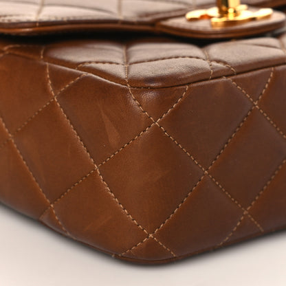 Chanel Lambskin Quilted Flap Bag Brown 7 of 8