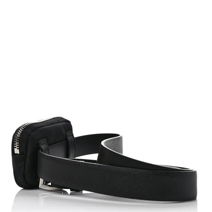 Prada Saffiano Belt With Nylon Pouch Black 3 of 10