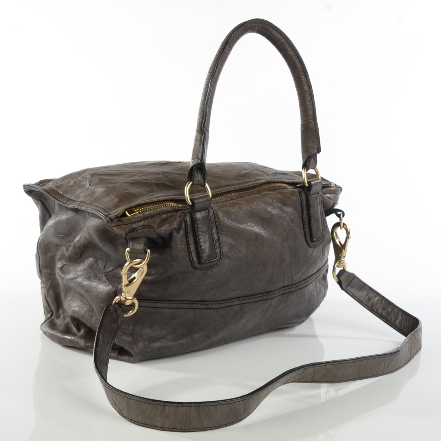 Lambskin Large Pandora Charcoal