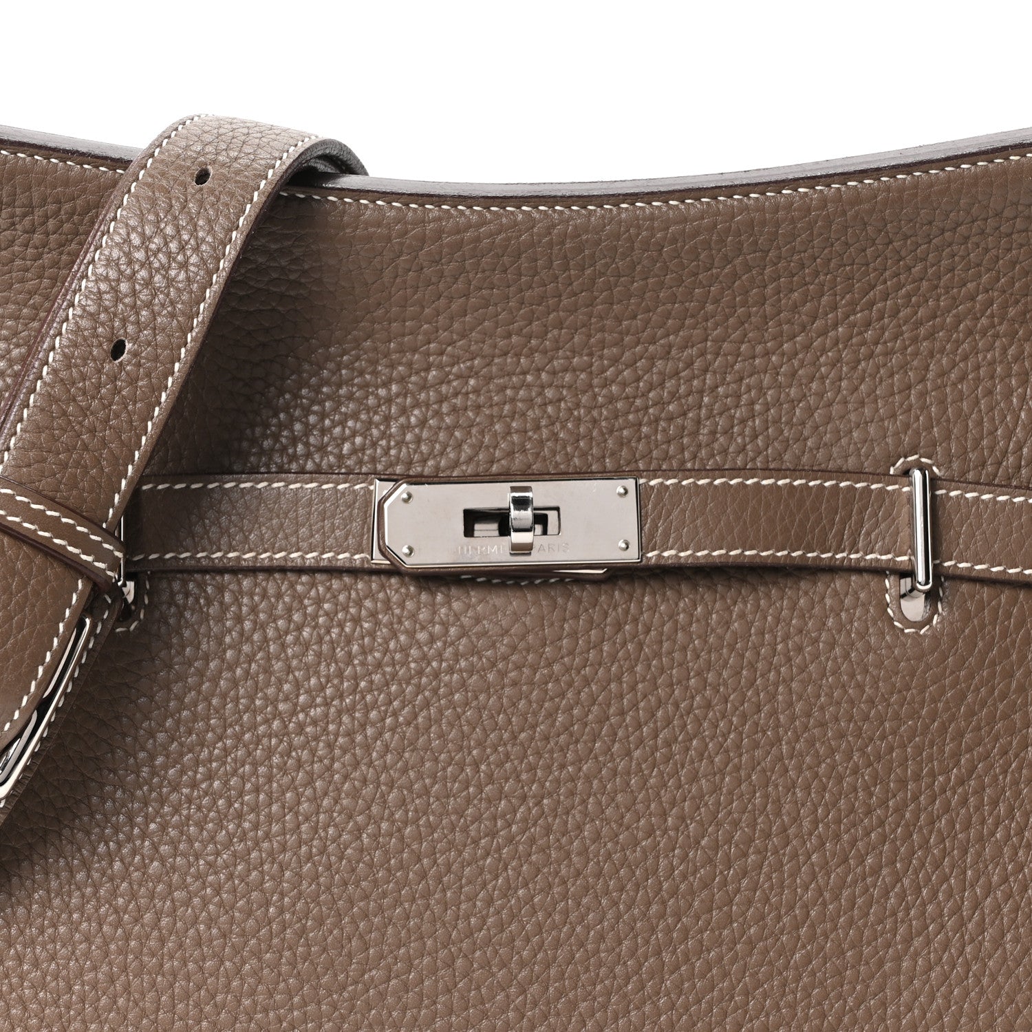 Hermes Taurillon Clemence Jypsiere 28 Etoupe 8 of 10