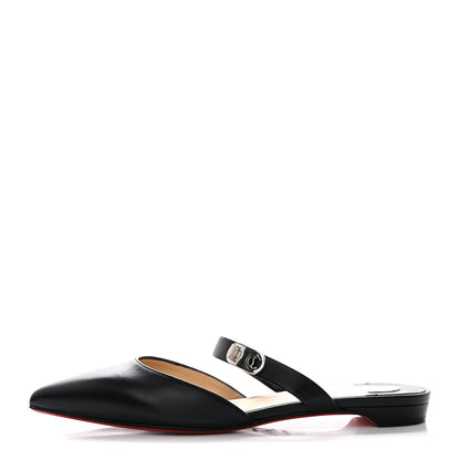 Christian Louboutin Nappa Choc Lock Flats 37 Black 1 of 9