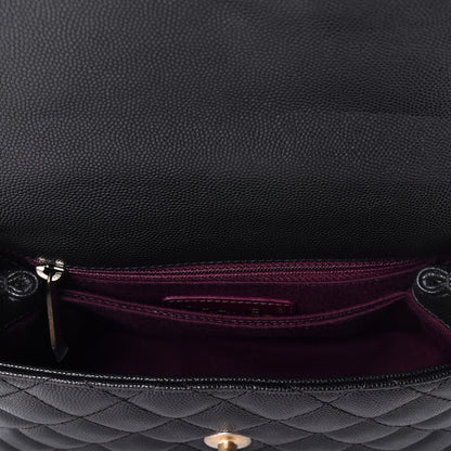 Chanel Caviar Quilted Mini Coco Handle Flap Black 6 of 11