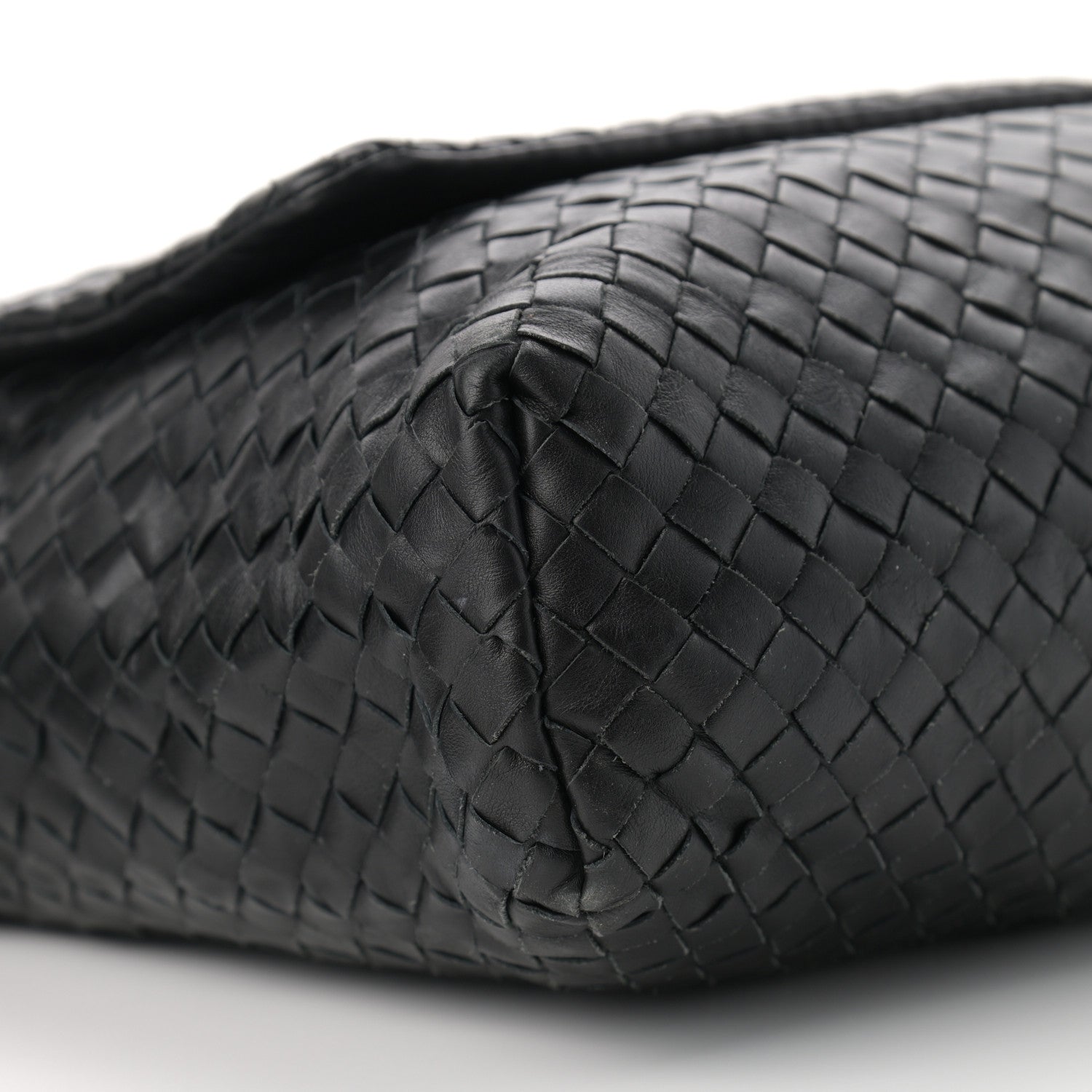 Bottega Veneta Calfskin Intrecciato Crossbody Messenger Bag Black 9 of 11