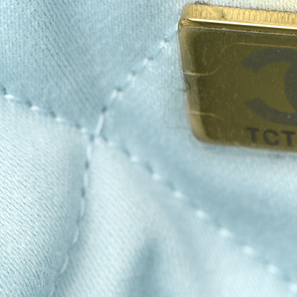 Chanel Shiny Calfskin Quilted Small Chanel 22 Light Blue 7 of 11