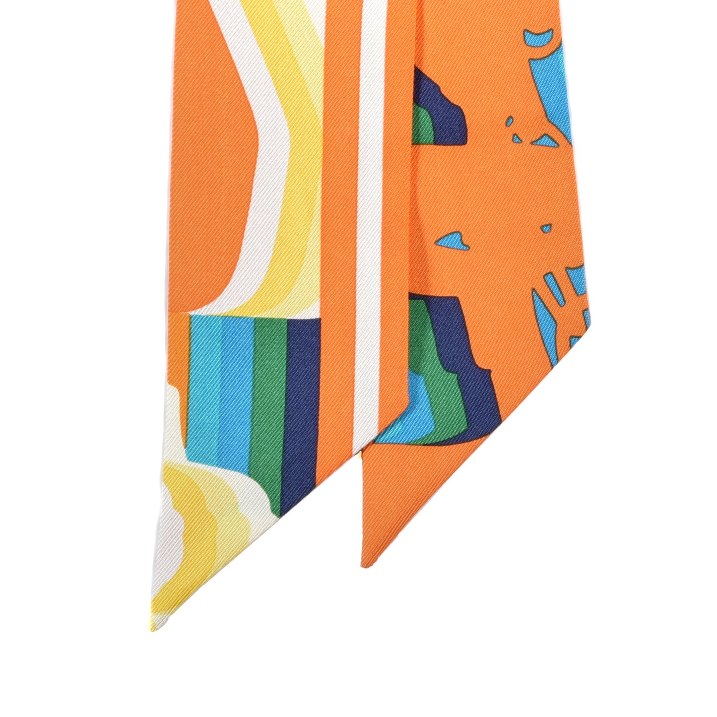 Silk Brides De Gala Shadow Twilly Orange Jaune Turquoise