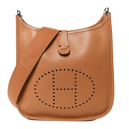 Hermes Epsom Evelyne II PM Tabac Camel 1 of 11