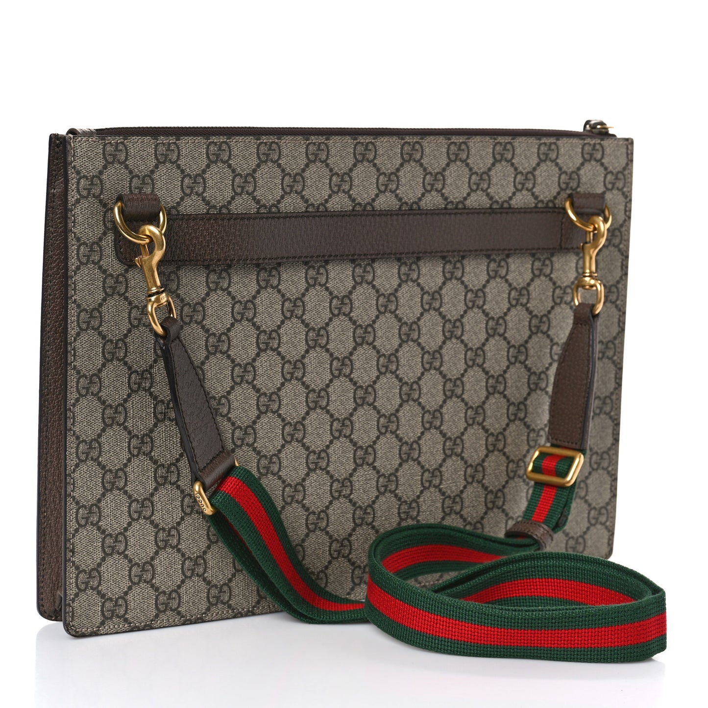 GG Supreme Monogram Courrier Crossbody Messenger Clutch