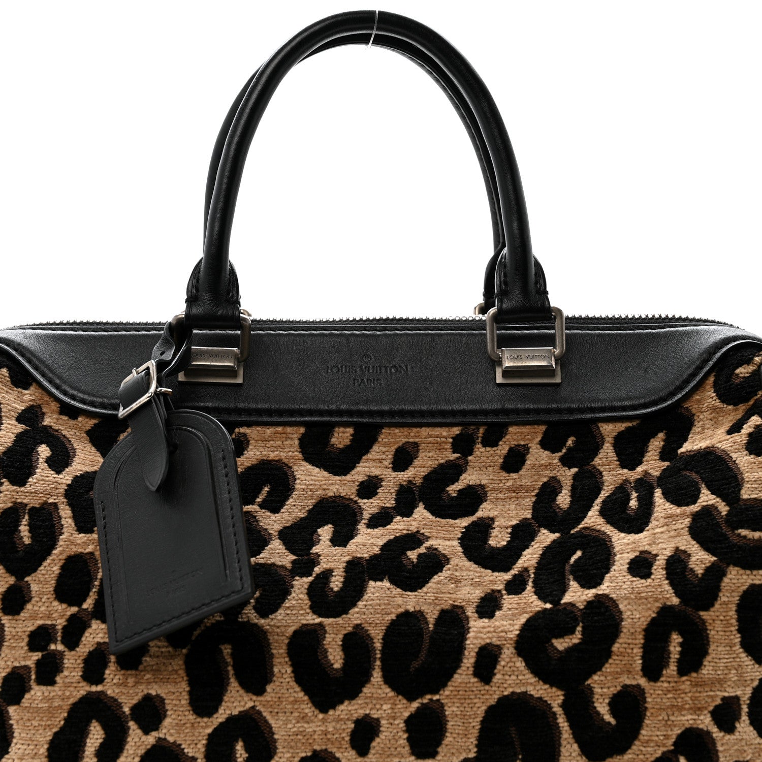Louis Vuitton Jacquard Velvet Leopard Print Stephen Sprouse Speedy 8 of 15