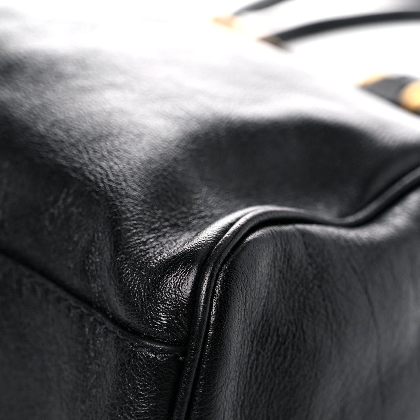 Calfskin Large Re(Belle) Top Handle Bag Black