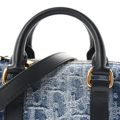 Christian Dior Denim Oblique Nano Groove 17 Bag Blue 7 of 9