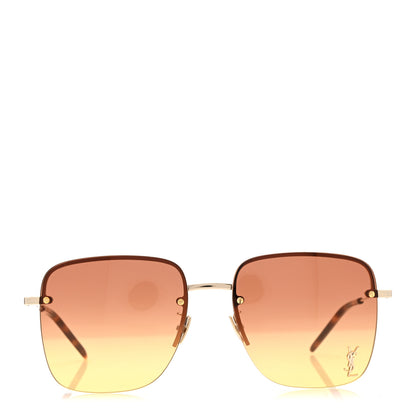 Saint Laurent Metal SL 312 M Sunglasses Gold 2 of 7