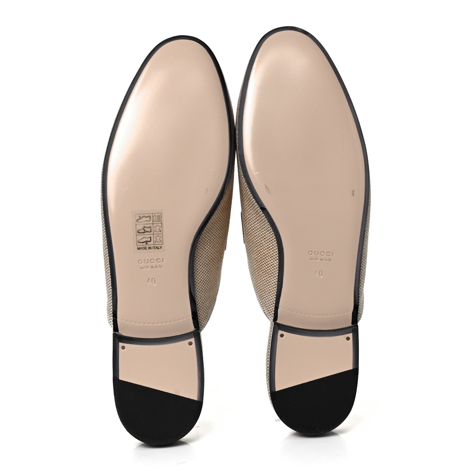 Gucci Canvas Vintage Charlotte Web Princetown Slippers 40 Sand Cuir 5 of 10