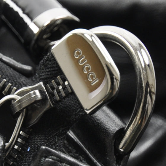 Leather Large Galaxy Hobo Black