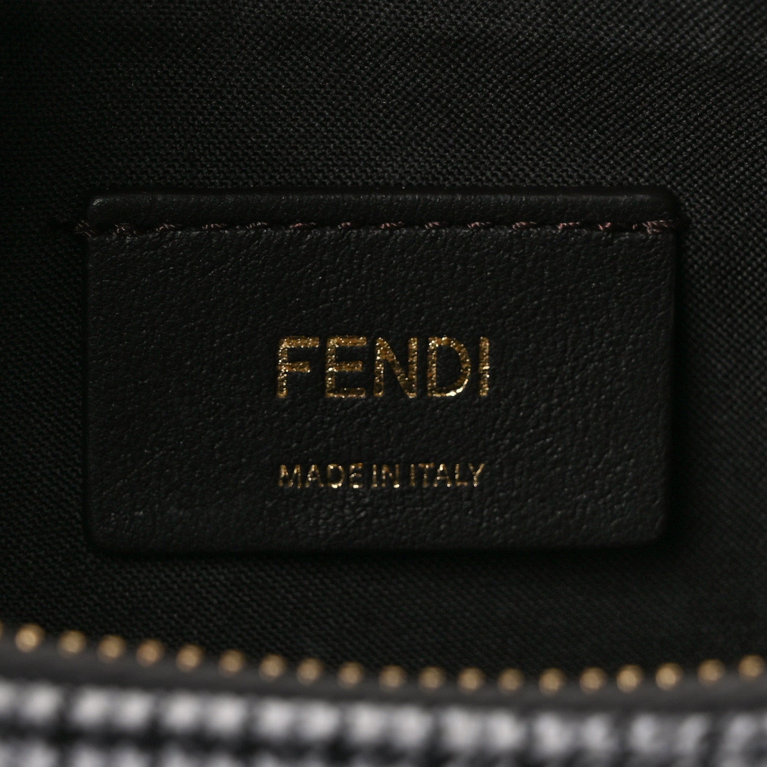 Fendi Wool Vitello Grace Small Houndstooth Small Fendigraphy Hobo Bag Grigio Anthracite 6 of 9
