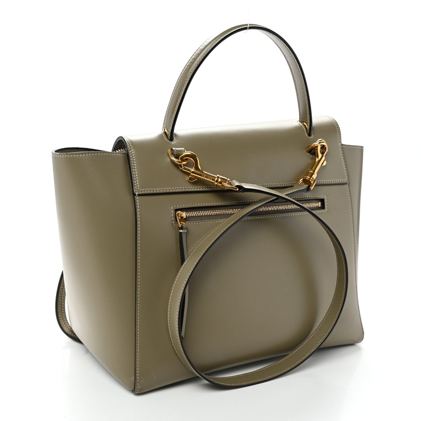 Smooth Calfskin Mini Belt Bag Light Khaki Cream