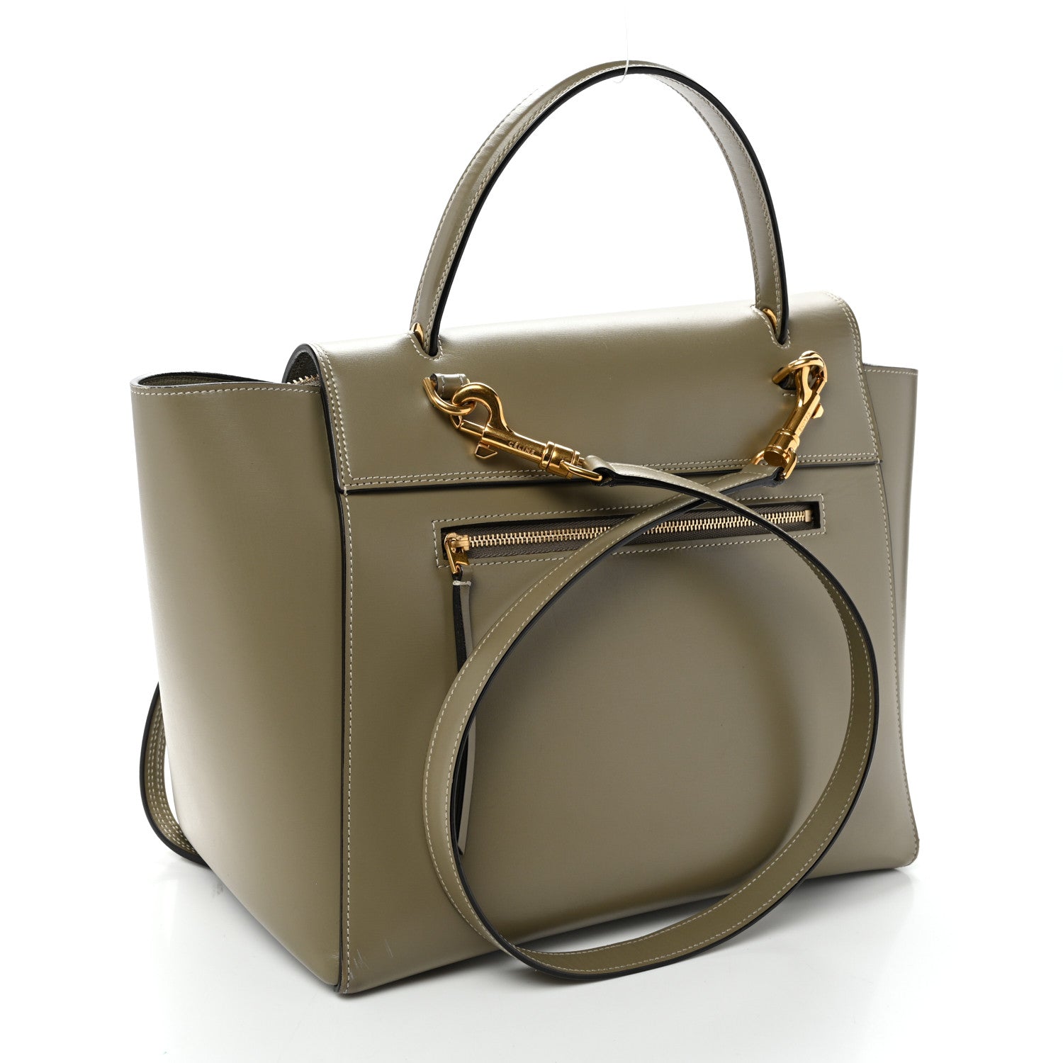Celine Smooth Calfskin Mini Belt Bag Light Khaki Cream 3 of 10