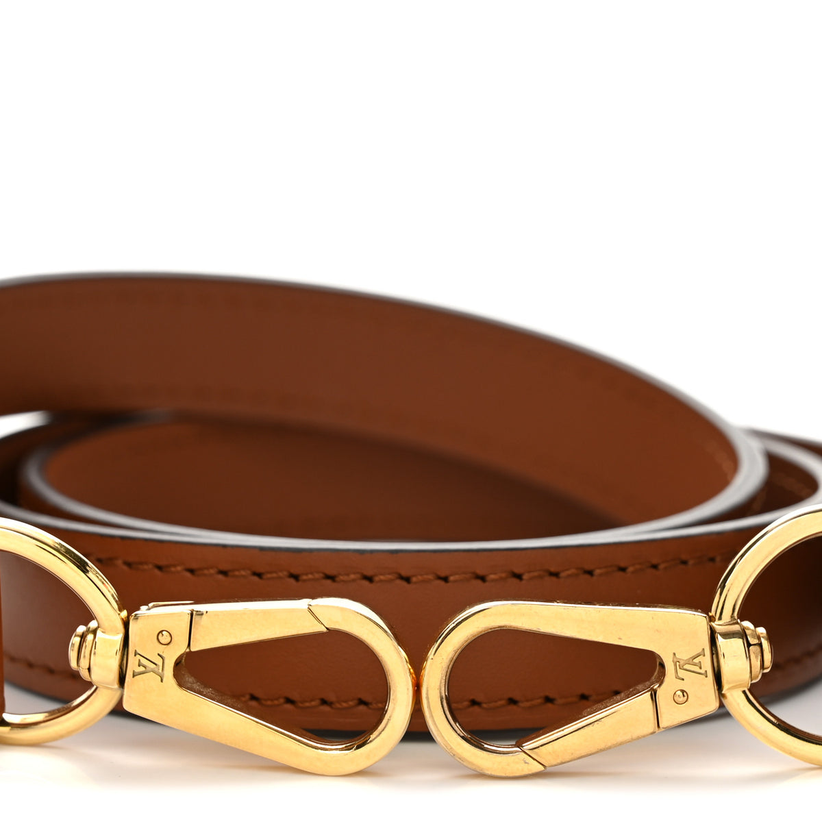 Louis Vuitton Calfskin Shoulder Strap Brown 3 of 4